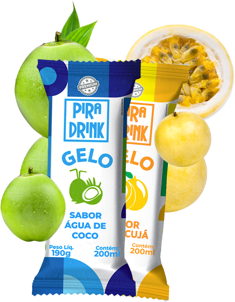 Gelo Piradrink Sabor Água de Coco 200ml